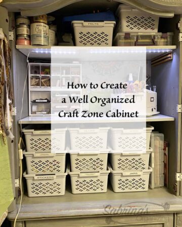 How to Create a Well Organized Craft Zone Cabinet featured image with label