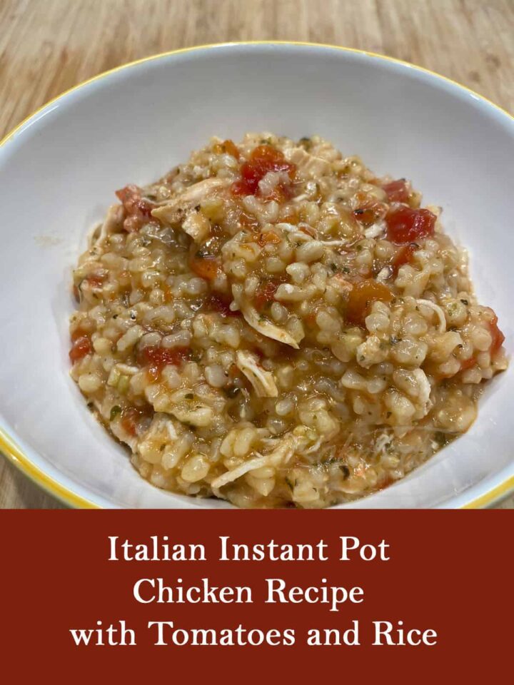 Italian Instant Pot Chicken Recipe with Tomatoes and Rice featured image