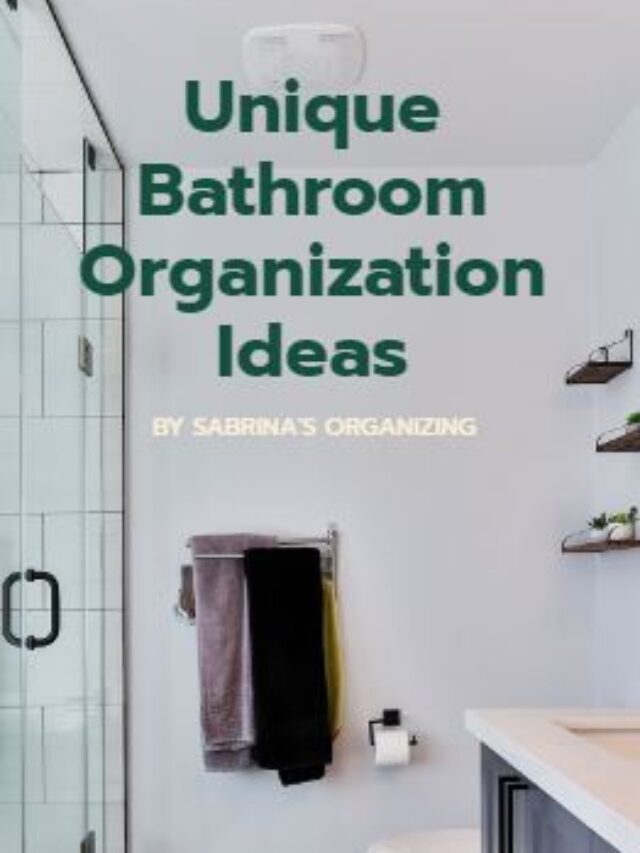 Unique Bathroom Organization Ideas