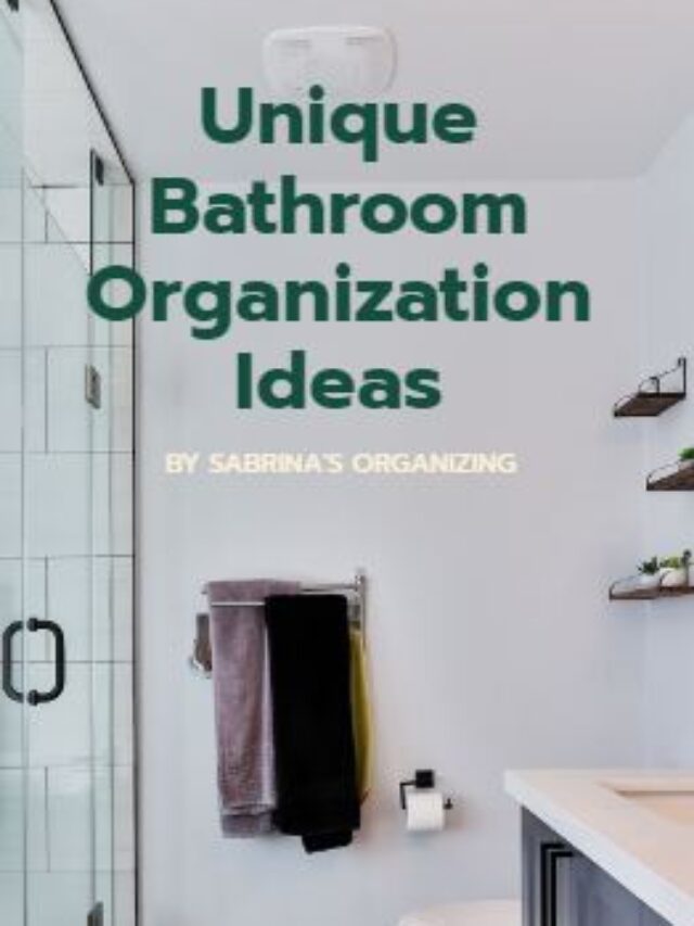 Unique Bathroom Organization Ideas from SabrinasOrganizing