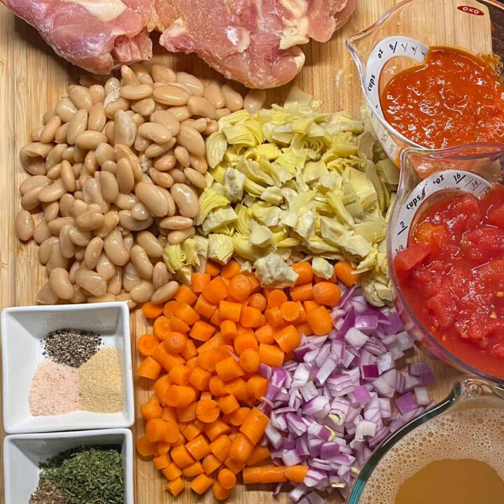Chicken Artichoke Soup Recipe ingredients