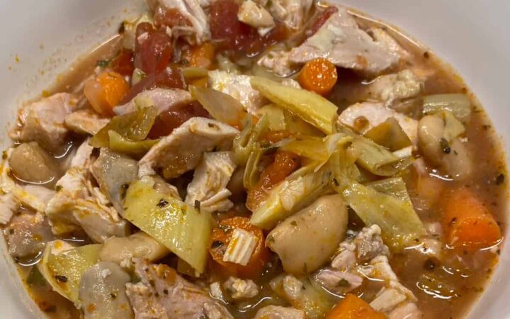 Chicken Artichoke Soup Recipe square image