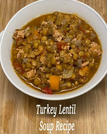 Turkey Lentil Soup Recipe Featured image
