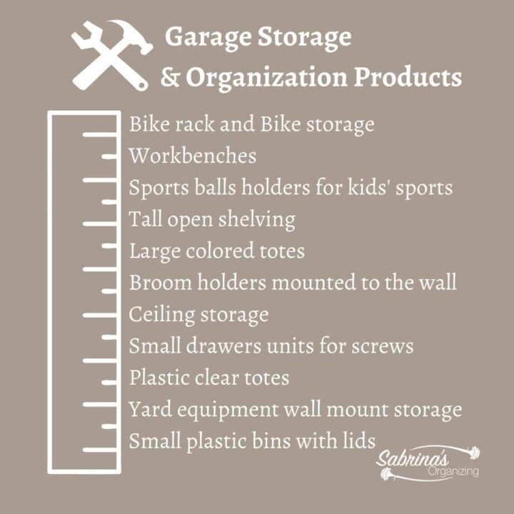 Garage Storage & Organization Products - list