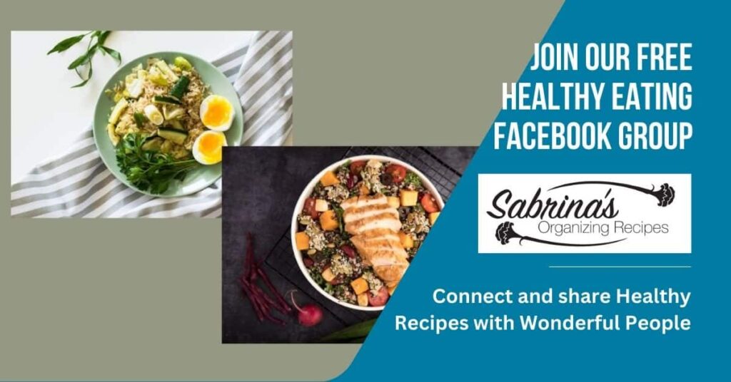 Join our Healthy Eating Group to share recipes and healthy tips