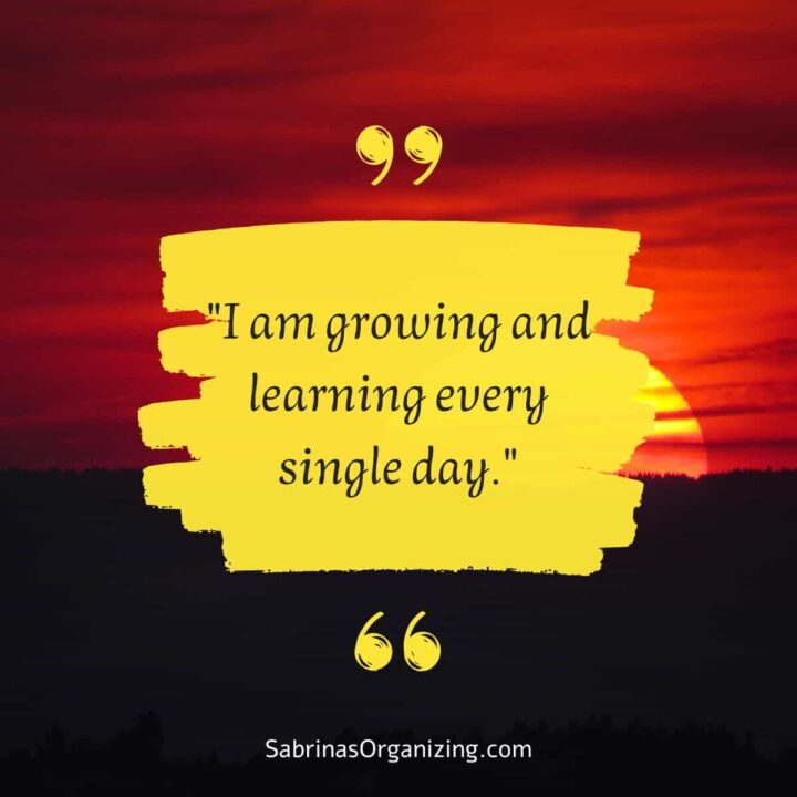 I am growing and learning every single day