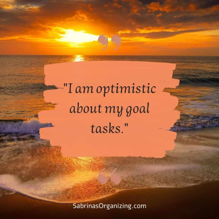 I am optimistic about my goal tasks