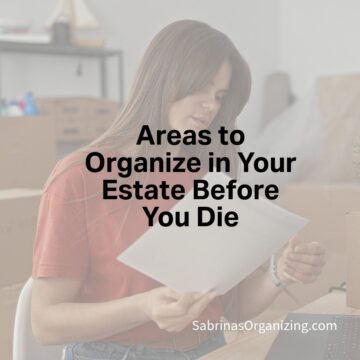 A person looking at the paper. the title of the post in the front center of this square image