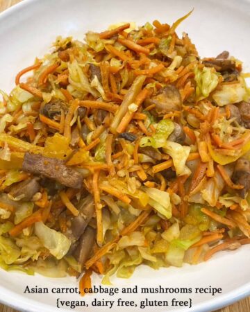 Asian Carrot Cabbage and Mushroom Recipe featured image