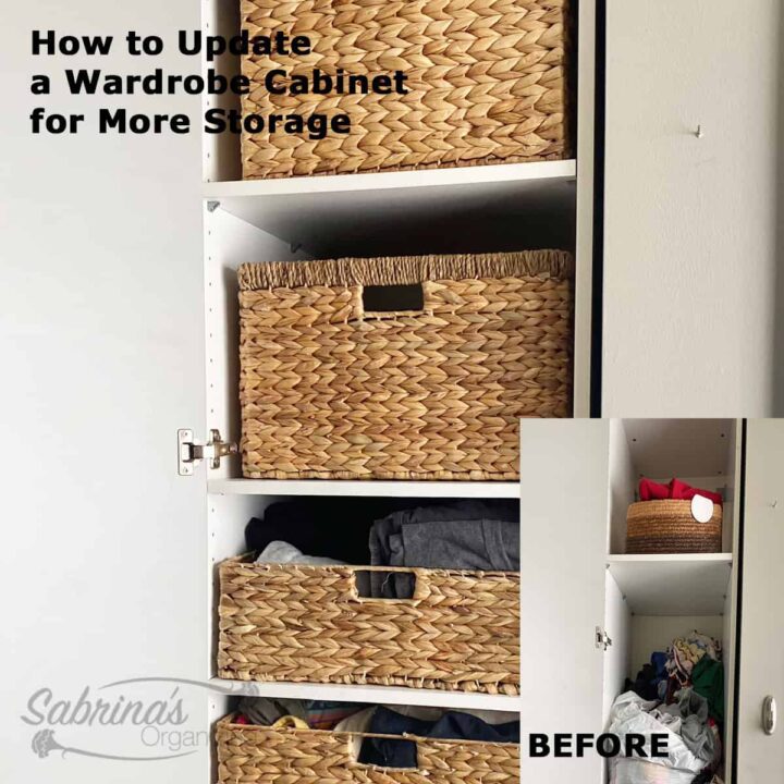 How to update a wardrobe cabinet for more storage square image