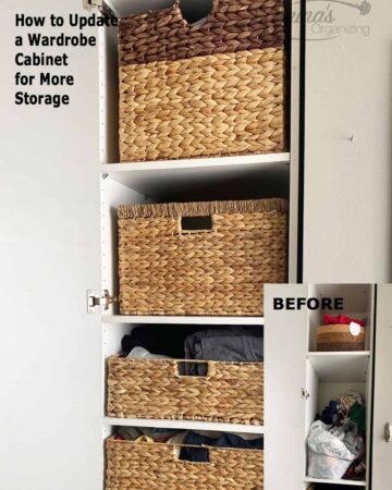 How to update a wardrobe cabinet for more storage featured image
