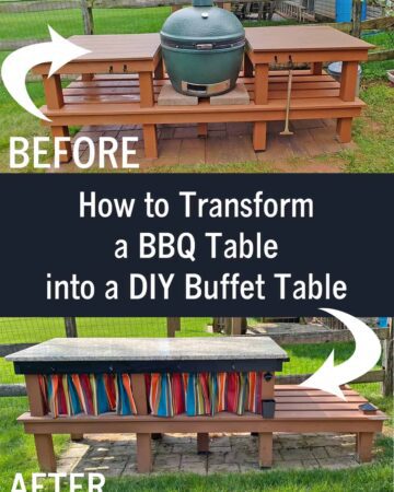 How to Transform a BBQ Table into a DIY Buffet Table featured image