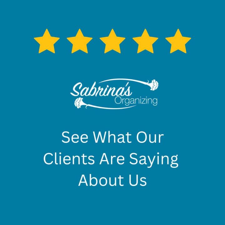 Sabrina's Organizing Client Reviews Image