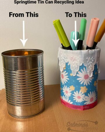 Springtime Tin can Recycling Idea Featured image - From This to This