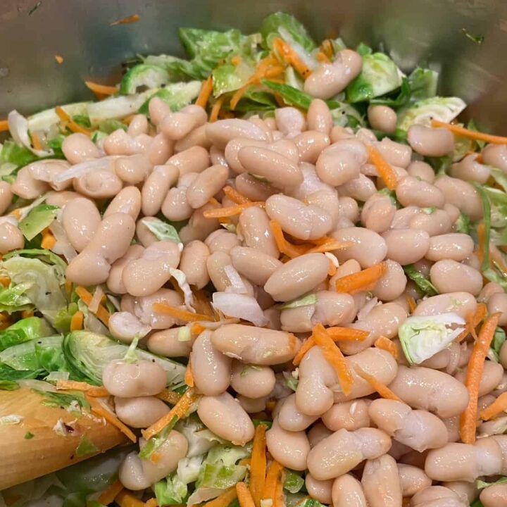 Add beans to pan