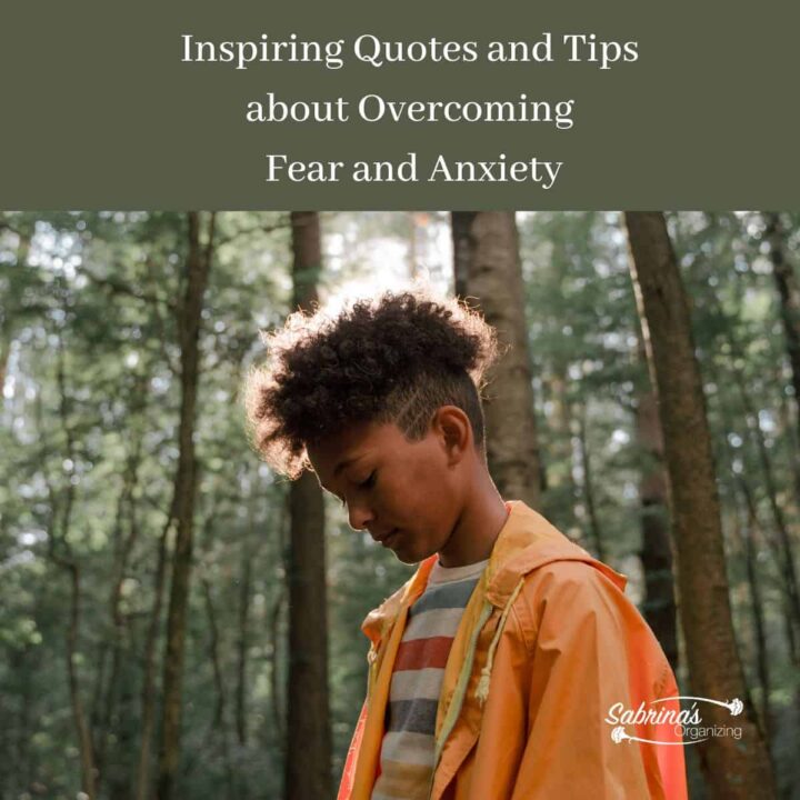 Inspiring Quotes and Tips about Overcoming Fear and Anxiety - square image