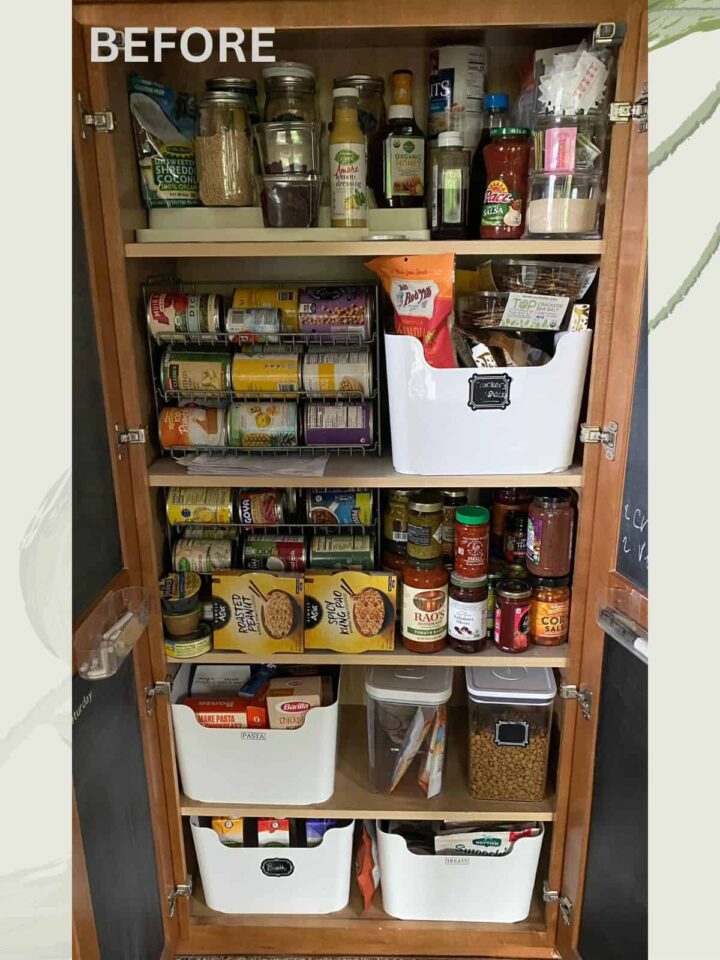 Check out the before pantry update image