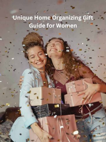 Unique Home Organizing Gift Guide for Women - square image