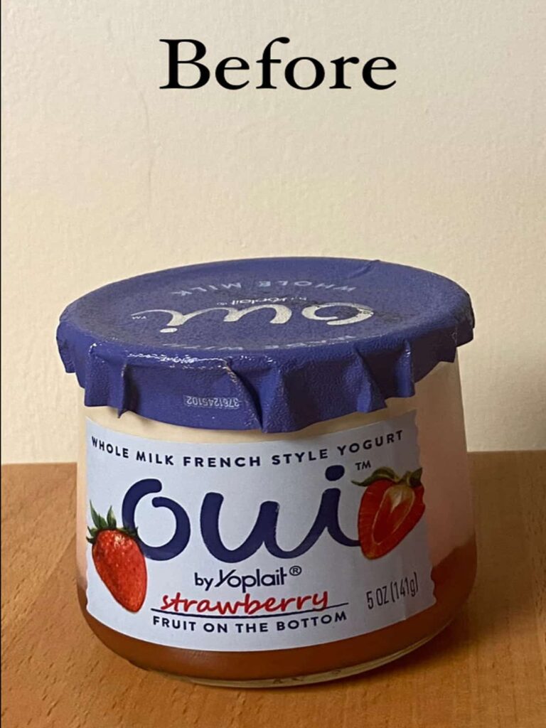 How to Make Oui Yogurt Decorative Jars Sabrinas Organizing