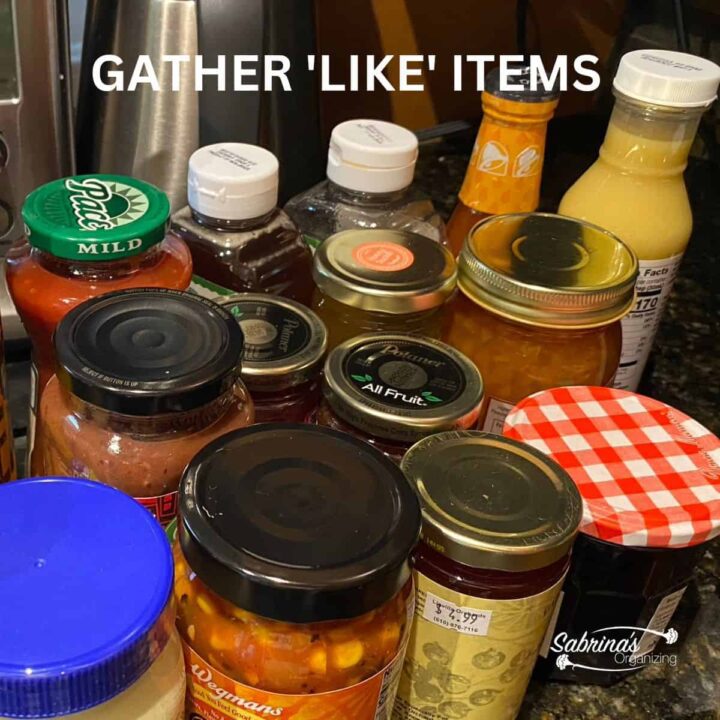 Gather like items together