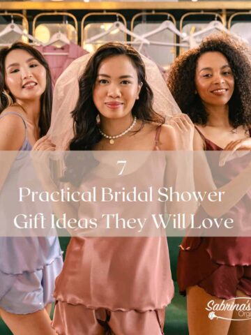 7 Practical Bridal Shower Gift Ideas They Will Love - SabrinasOrganizing.com #bridalgiftideas