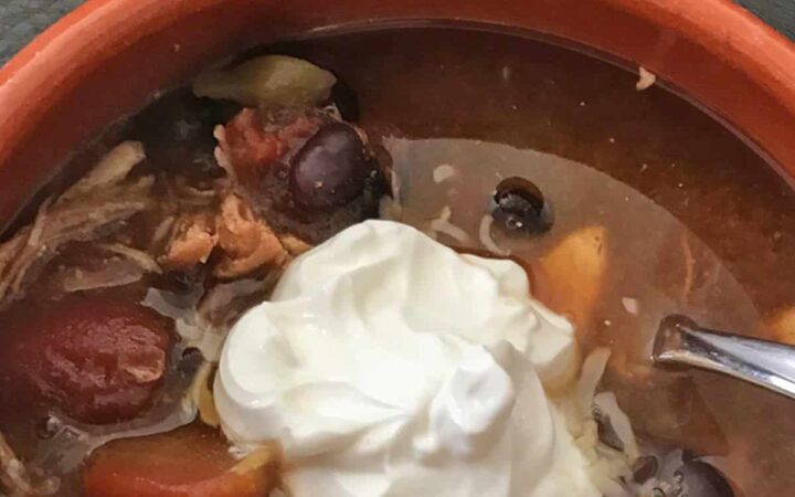 Chicken Chili Instant Pot Recipe Square image