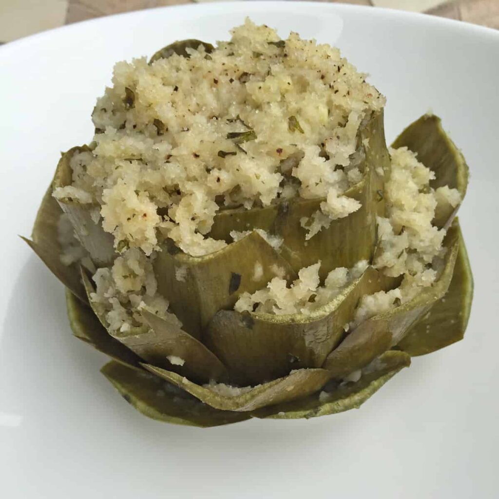 Artichoke Stuffed Recipe Square image