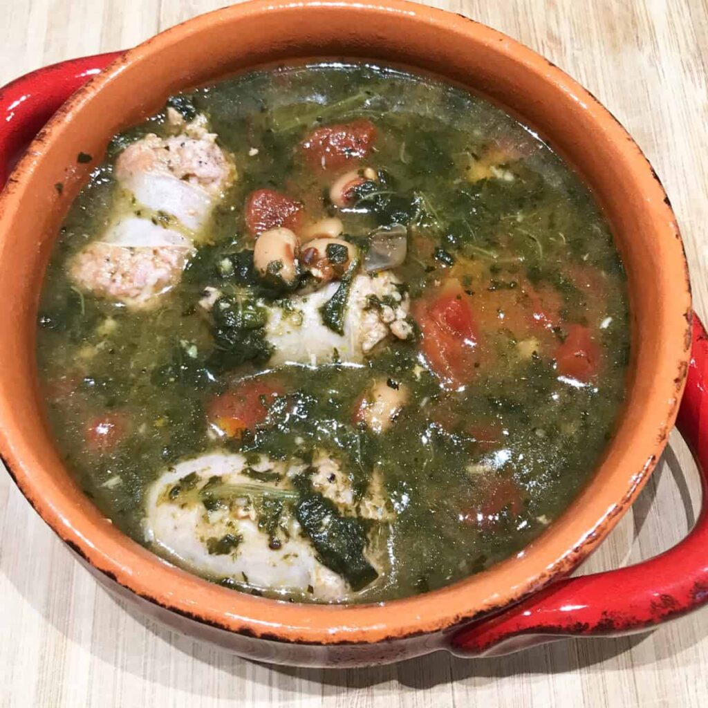 Instant Pot Turkey Sausage and Spinach Soup Recipe Sabrinas Organizing