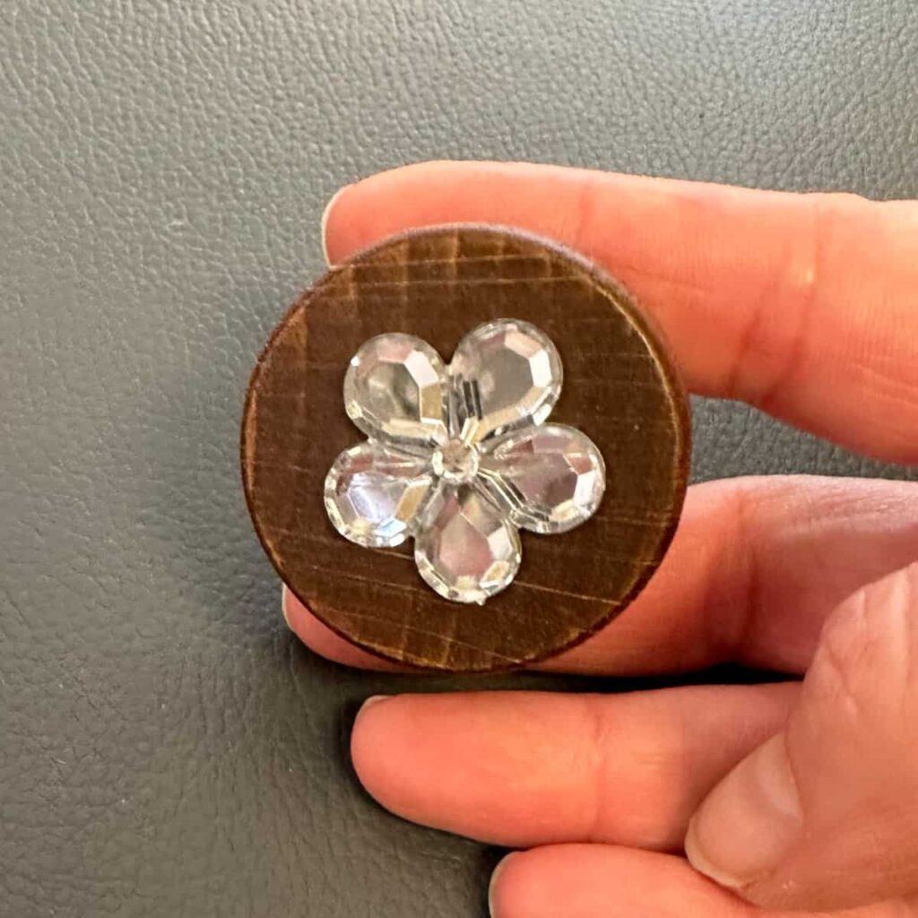 Top of the liquor bottle lid with bling on it