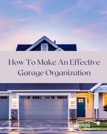 How To Make An Effective Garage Organization featured image