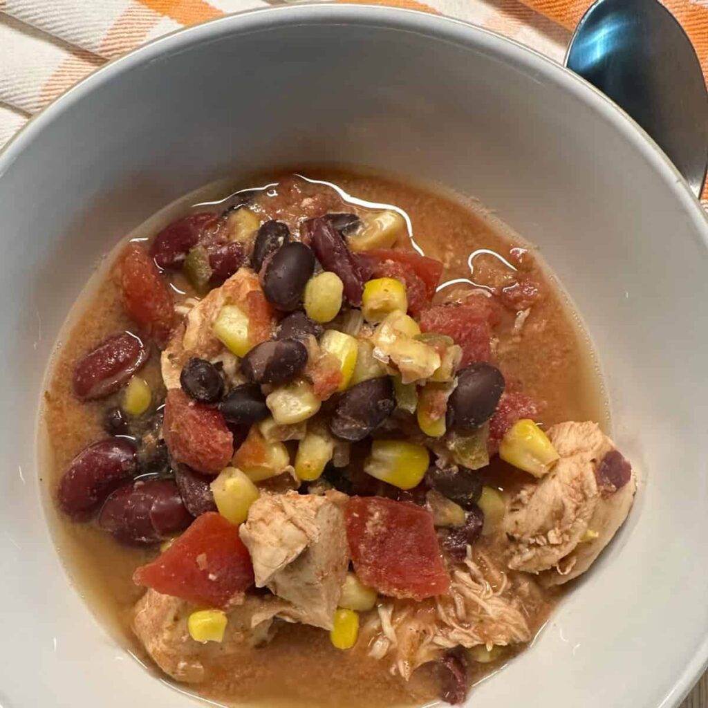 Chicken Taco Soup Recipe square image