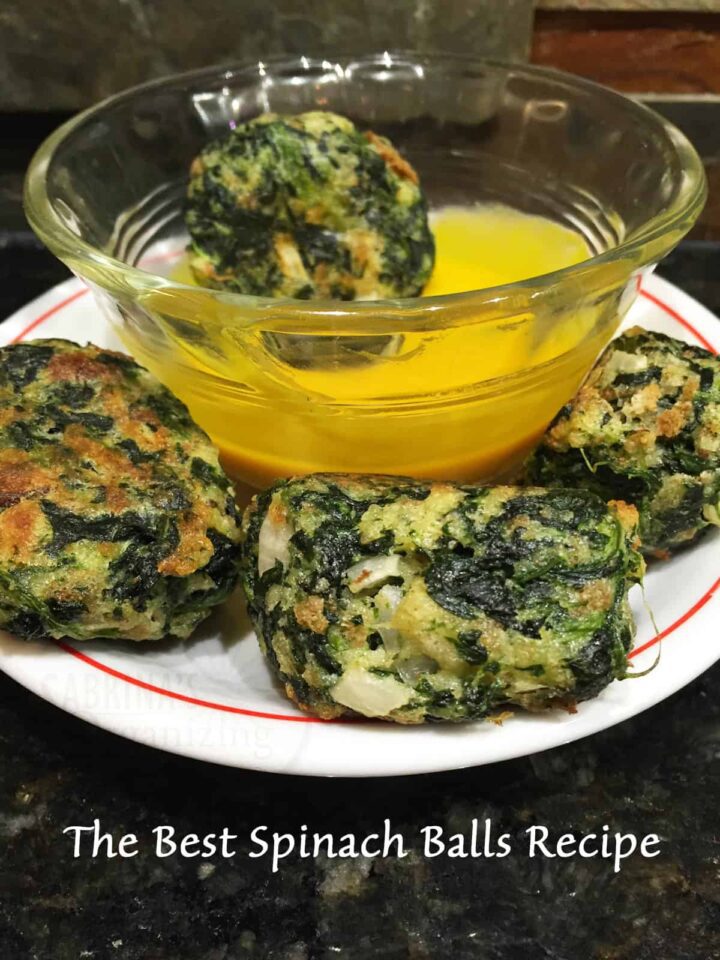 The Best Spinach Balls Recipe featured image with title