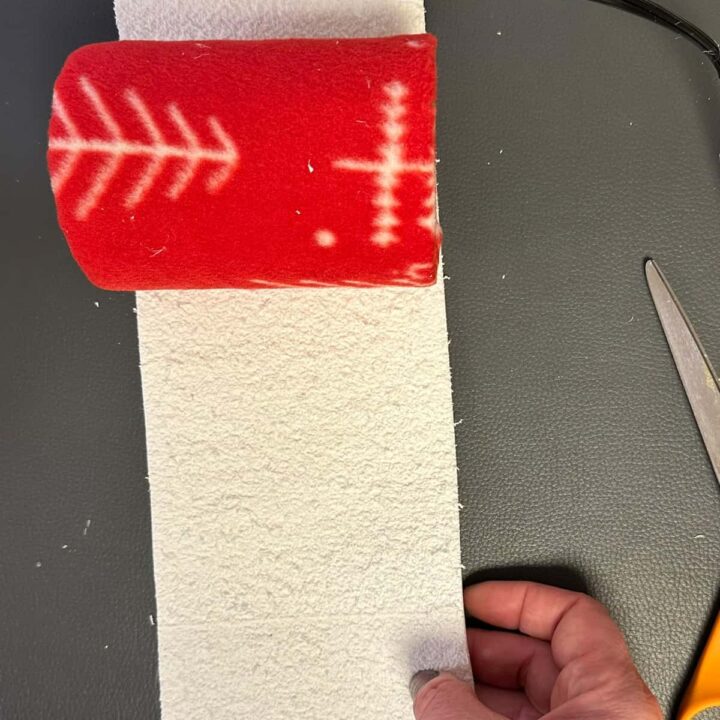 Cut foam sheet for inside can