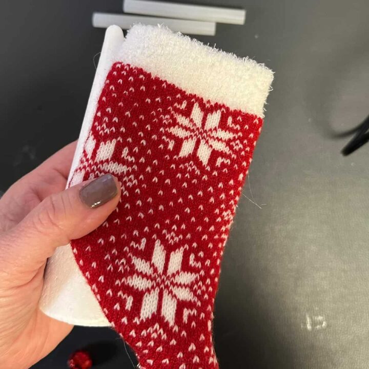 sock and foam cone