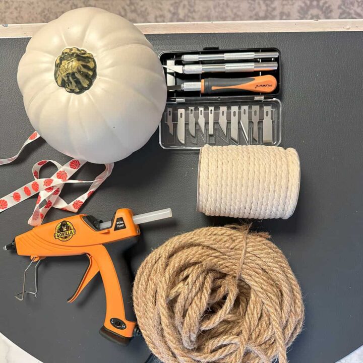 Supplies for foam pumpkin update