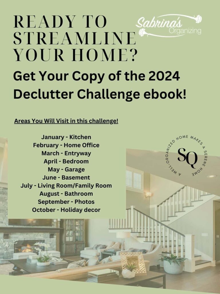 Ready to Streamline Your Home - with the list of areas you will be revisiting in 2024 - by sabrinasorganizing.com