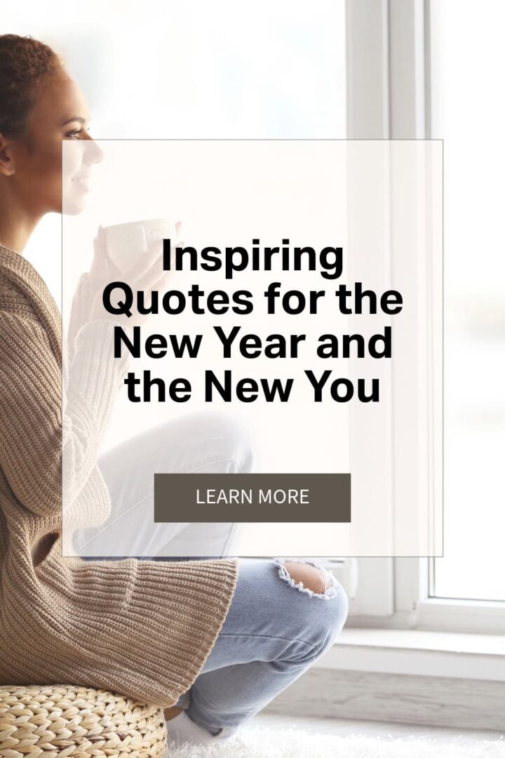 a women sitting on the floor with the title of the post overlayed in the center - a rectangular shape under the title with a button that says learn more - pinterest image size