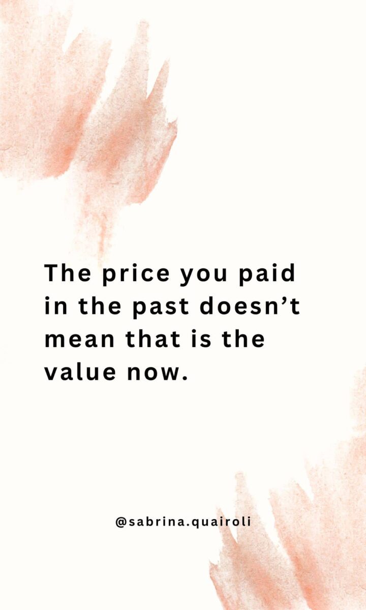 The Price You Paid in the Past doesn't mean that is the value right now - image