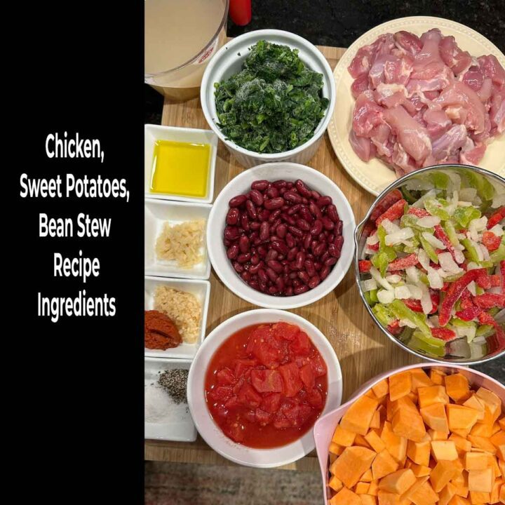 Chicken Sweet Potatoes Bean Stew Recipe ingredients