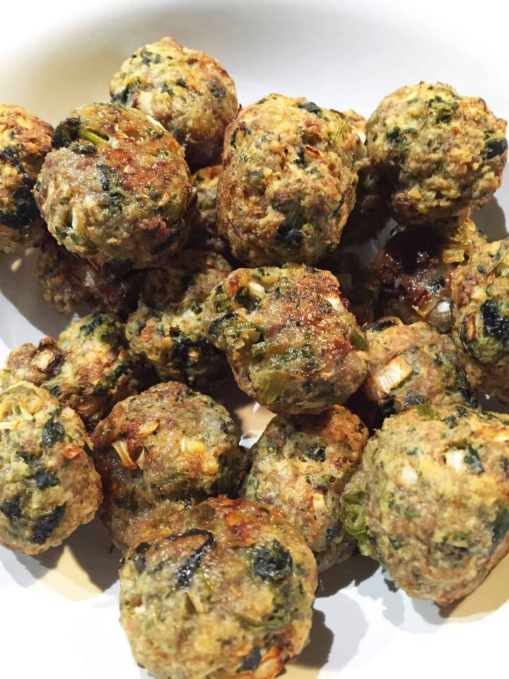 Broccoli Rabe Meatballs Recipe - Freezer friendly