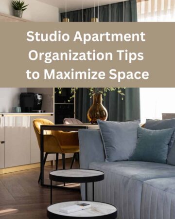 Studio Apartment Organization Tips to Maximize Space - square image