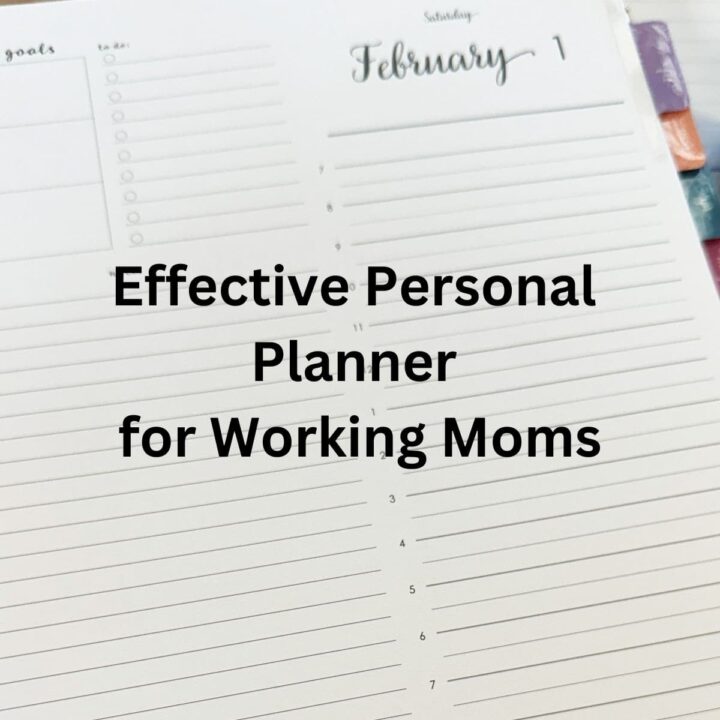 Effective Personal Planner for Working MomS