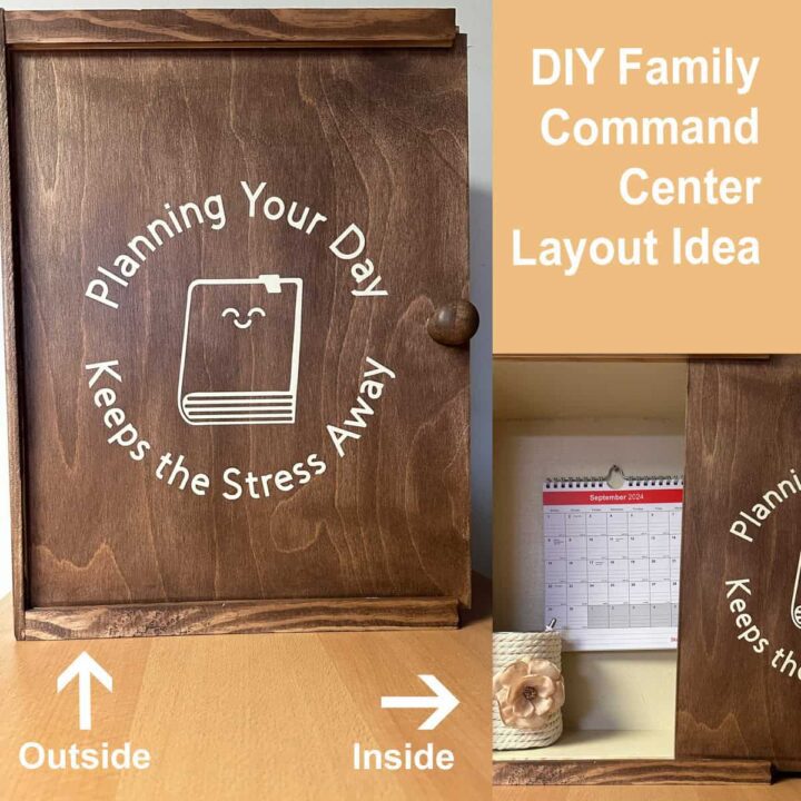 DIY Family Command Center Layout Idea - square image