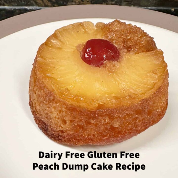 Gluten Free Dairy Free Pineapple Upside down Cupcake Recipe - Square image