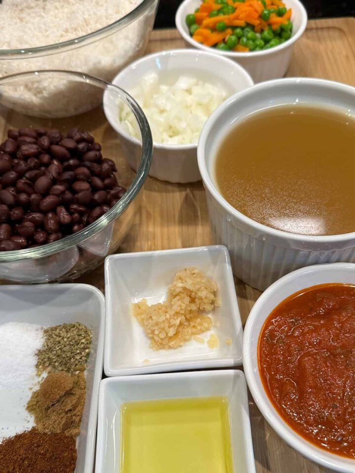 Instant Pot Mexican Rice Recipe Ingredients