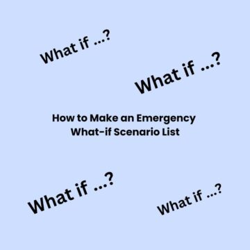 How to Make an Emergency What If Scenario List - square image