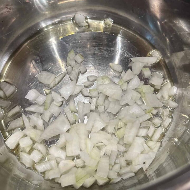 chopped Onion saute in an instant pot