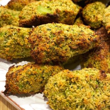 Air Fryer GF Broccoli Tots Recipes on a plate