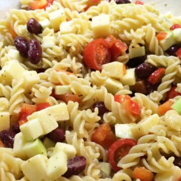 Easy Pasta Salad Recipe in a bowl