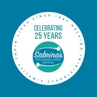 Sabrina's Organizing Supporting individuals since 1997 BANNER 25 year banner